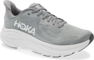 Hoka One One Clifton 10 Running Shoe - Wide Width Available in Asteroid /Silver at Nordstrom, Size 11.5