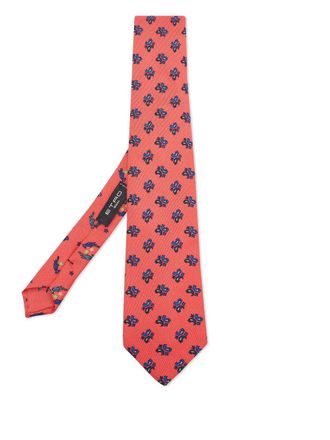 Etro paisley silk tie - men - Silk - One Size - Red