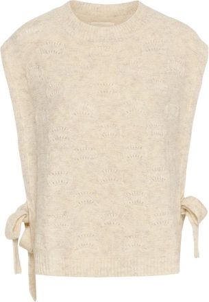 Cream CRHaggie Knit Slipover - - Knitwear - Donna - Beige - M/L