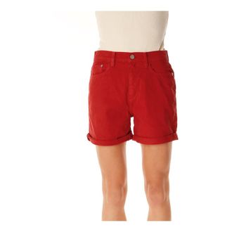 Armedangels Korte Broeken, Dames, Rood, W31, Denim, High-Waist Denim Shorts