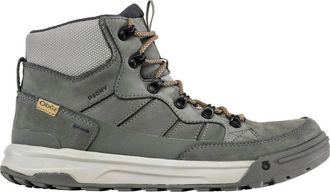 Oboz Footwear Mens Burke Mid Leather B-Dry Waterproof Boots In Nimbus Gray