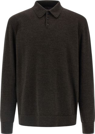 Maison Margiela Suede Patch Polo Shirt