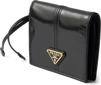 Prada Portafoglio piccolo in pelle - Nero