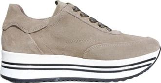 Nero Giardini Sneakers - Dames - Sneakers - Grijs - 39 EU - Leer - Schoenen