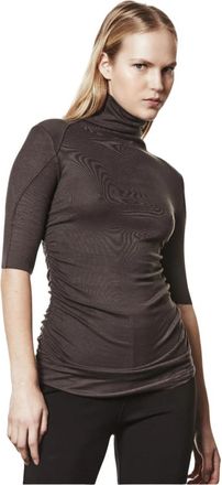 Thom Krom TS 603 Shirt - Dames - T-shirts - Bruin - S - Tops