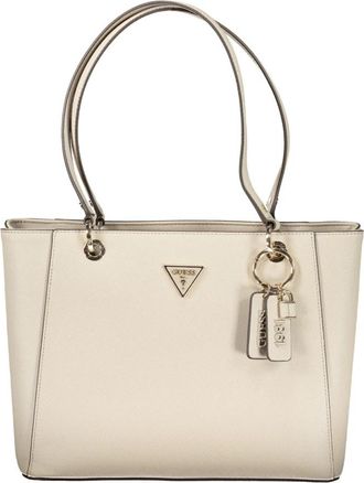 Guess Noelle II Bag - Dames - Schoudertassen - Beige - ONE Size - Leer - Tassen