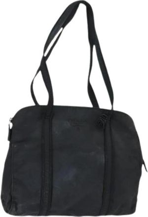 Prada Pre-owned Nylon Schoudertas - Dames - Vintage Schoudertas - Zwart - ONE Size - Nylon - Vintage