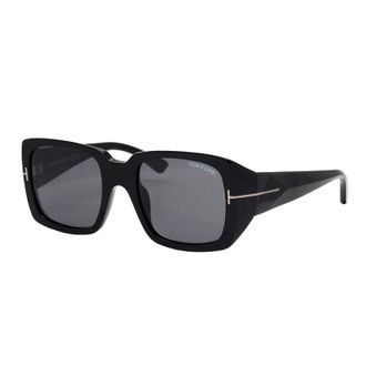 Tom Ford FT1035-N01A Square Full Rim Sunglasses - Black