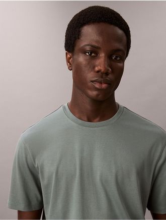 Calvin Klein Mens Supima Cotton Crewneck T-Shirt - Green - XS