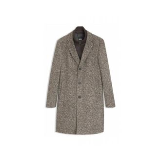 HUGO BOSS Jassen, Heren, Bruin, XL, Enkelrij jas