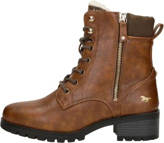 Mustang Veterschoenen Hoog - Dames - Winterlaarzen - Bruin - 42 EU - Schoenen