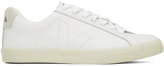 Veja White Esplar Leather Sneakers