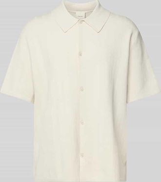 Calvin Klein Regular Fit Freizeithemd mit Strukturmuster in Sand, Gr&ouml;&szlig;e XXL