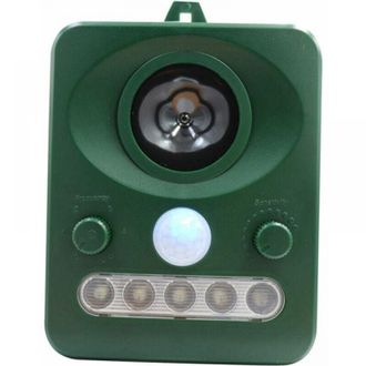 OEM Repelente Ultras&oacute;nico De Aves Con Energ&iacute;a Solar - Doble Carga Solar - Resistente Al Agua - Alcance De 8 M - Frecuencia De 13 Khz A 40 Khz - Bater&iacute;a Re