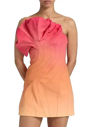 Acler Catterick Mini Dress In Tropical Breeze