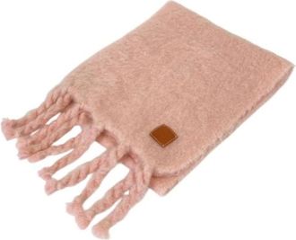 Loewe Pre-owned Scarves, female, Pink, Size: ONE SIZE Pre-owned Mohair Long Scarf