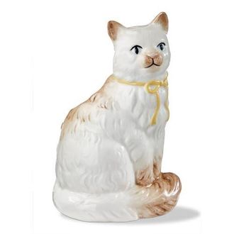 Tag Emmy Cat Earthenware Vase White Multi 5.7 x 5.6 x 9 in at Nordstrom