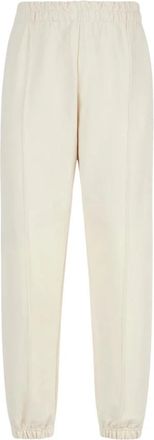 GCDS Embroidered Logo Track Pants - Dames - Sweatpants - Wit - 2XL - Katoen - Broeken