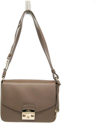 Furla Metropolis Leather Shoulder Bag (Pre-Owned)