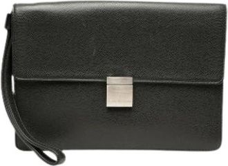 Louis Vuitton Pre-owned Selenga Clutch - Dames - Vintage Clutch - Zwart - ONE Size - Vintage