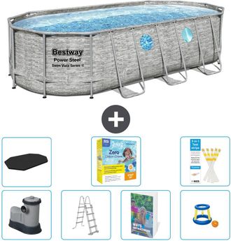 Bestway Piscina Bestway Power Steel Oval - 549x274x122 Cm - 8-piezas S529