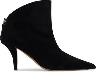 PARIS TEXAS Zwarte su&egrave;de stiletto laarzen met rits - Dames - Laarzen met Hak - Zwart - 40 EU - Su&egrave;de - Schoenen