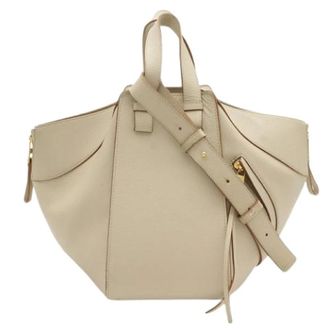Loewe Pre-owned Shoulder Bag - Dames - Vintage Handtas - Beige - ONE Size - Leer - Vintage