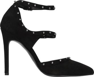 Albano Suede Studded Pump - Dames - Pumps - Zwart - 38 EU - Leer - Schoenen