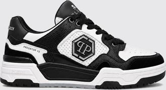Philipp Plein Predator V2 Low-Top Leather Trainers with Hexagon Logo