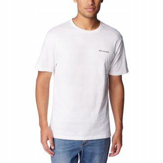 Columbia Heren Basis Logo T-Shirt (Wit)
