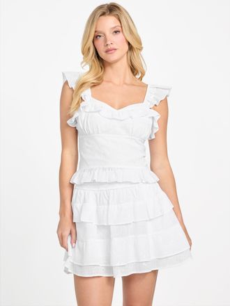 Guess Kiara Ruffle Top