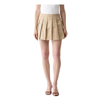 Guess Rokken, Dames, Beige, M, Katoen, Juliane Pliss&eacute; Minirok