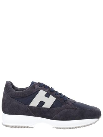 Hogan Interactive Dark Navy Suede Sneakers