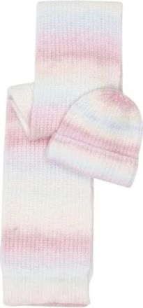 Pieces Set sciarpa e berretto in maglia a righe - - Accessories - Donna - Multicolore - ONE SIZE