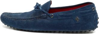 Tod's Mocassini in pelle scamosciata con fiocco - Blu