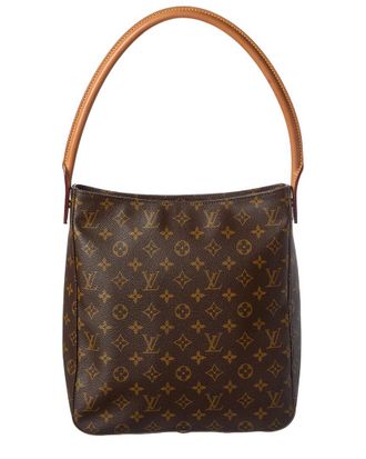 Louis Vuitton Brown Monogram Coated Canvas Looping Gm (Authentic Pre-Loved)