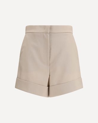 Max Mara Mohair and silk canvas Shorts Female 42