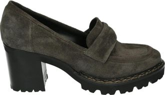 Luca Grossi Bruine Su&egrave;de Instappers - Dames - Pumps - Bruin - 35 EU - Su&egrave;de - Schoenen
