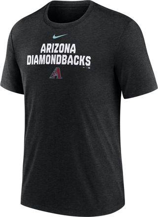 Nike Arizona Diamondbacks Stacked Nike Mens MLB T-Shirt in Black | NJFD00HDQS-NKP