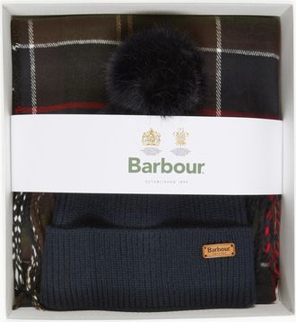 Barbour Dover Beanie & Hailes Sjaal Cadeauset
