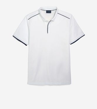 Cole Haan Mens Trafton Polo Shirt - White Size Medium