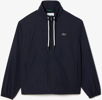 Lacoste Mens Detachable Hood Sportsuit Jacket in Navy - Size Small/Medium