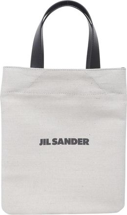 Jil Sander Book Tote SM - Dames - Mini tas - Beige - ONE Size - Katoen - Tassen