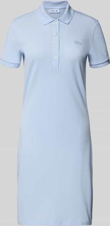 Lacoste Slim Fit Polokleid aus Baumwoll-Mix Modell LIONNE in Hellblau, Gr&ouml;&szlig;e 34