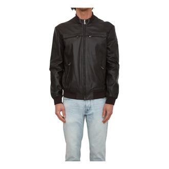 Peuterey Heren, Jassen, Bruin, Maat: 3XL Leer