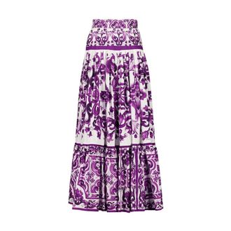 Dolce & Gabbana Dames, Rokken, Veelkleurig, Maat: S Katoen