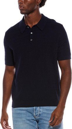 Slate & Stone Wave Knit Polo Sweater