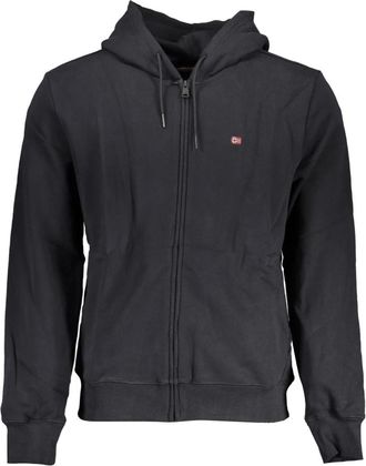 Napapijri Balis Full-Zip Sweatshirt - Heren - Vesten met rits - Zwart - 2XL - Katoen - Hoodies & sweatvesten
