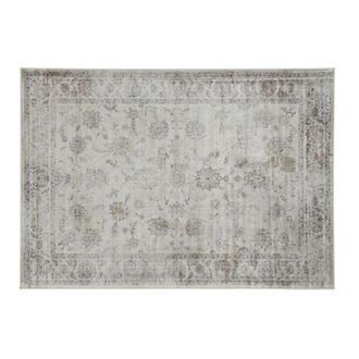 Miliboo Alfombra Vintage De Viscosa Con Estampado Gris 160 &times; 230 Cm Ryad
