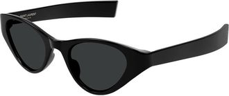 Saint Laurent SL M144 001 Womens Sunglasses Black Size 48